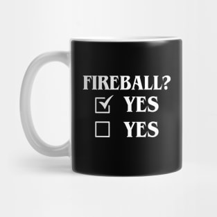 Fireball Definitely Yes Wizard Funny Tabletop Meme Mug